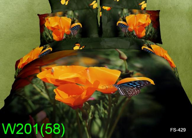 Komplet pościeli 3D 200X220 3cz #W201 Komplet pościeli 3D 200X220 3cz #W201