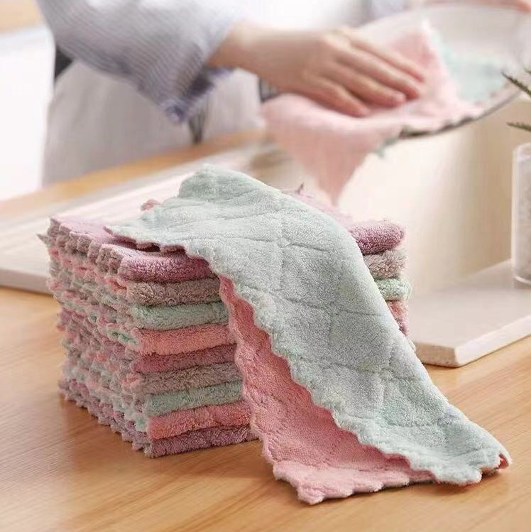 Ścierki, ręczniki kuchenne - rozm: 25x25 cm（10 szt, mix kolor)