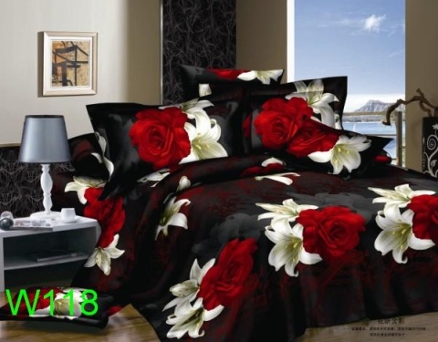 Komplet pościeli 3D 200X220 6cz #W118