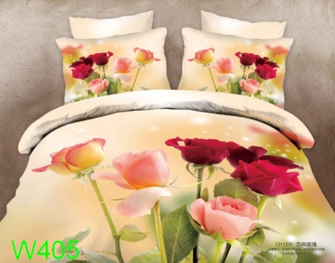 Komplet pościeli 3D 200X220 6cz #W405