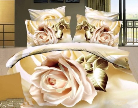 Komplet pościeli 3D 200X220 6cz #W335